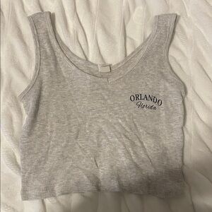 Gray Orlando Florida Tank Top